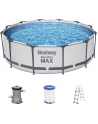 Bestway Steel Pro MAX pool set, O 366cm x 100cm, swimming pool (light grey, with filter pump) - nr 7