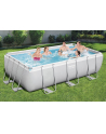 Bestway Power Steel Rectangular Frame Pool Set, 404cm x 201cm x 100cm, swimming pool (light grey, with filter pump) - nr 2