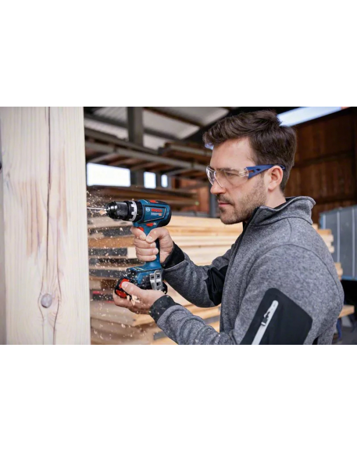 bosch powertools Bosch Cordless Impact Drill GSB 18V-90 C Professional, 18V (blue/Kolor: CZARNY, 2x Li-Ion battery 4.0Ah, in L-BOXX) główny