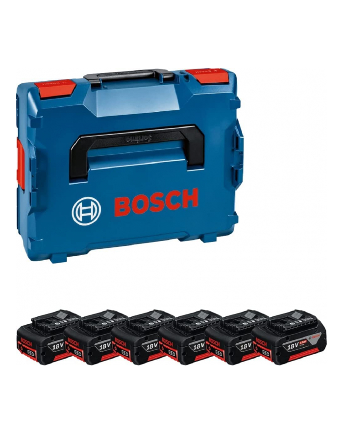 bosch powertools Bosch 6 X GBA 18V 4.0AH PROFESSIONAL, battery (blue/Kolor: CZARNY) główny