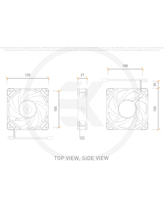 EKWB EK-Loop Fan FPT 120 D-RGB - Kolor: CZARNY, case fan (Kolor: CZARNY) główny