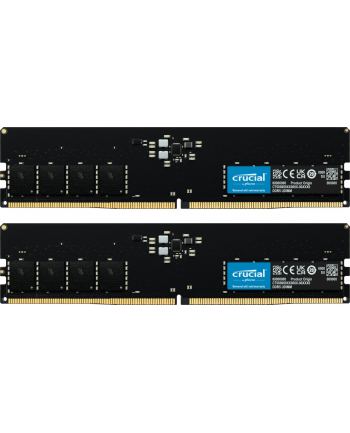 Crucial DDR5 32GB - 5200 - CL - 42 - Dual-Kit - DIMM -CT2K16G52C42U5, Kolor: CZARNY