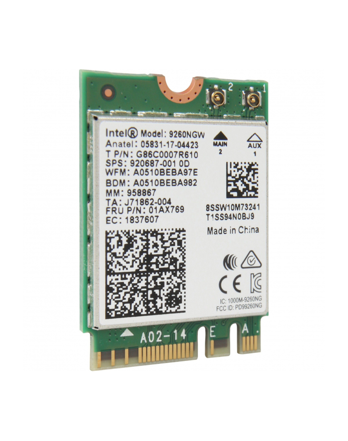 Intel Dual Band WLAN-AC 9260 M.2 WLAN Adapter (Bulk) główny