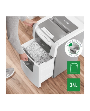 Niszczarka Leitz IQ AutoFeed 100, P4, 100 kartek, 34 l kosz nr 1