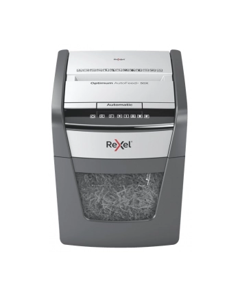 Niszczarka Rexel Optimum AutoFeed+ 50X, (P-4), 50 kartek, 20 l kosz nr 1