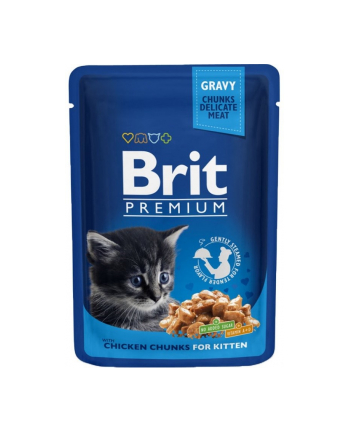 Brit Cat Pouches Kitten Chicken CHUNKS 100g