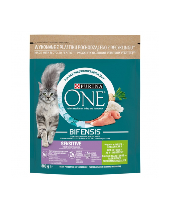 purina nestle Purina ONE Sensitive Bogata w Indyka i Ryż 800g