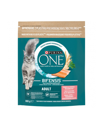 purina nestle Purina ONE Adult Bogata w Łososia i Pełne Ziarna 800g