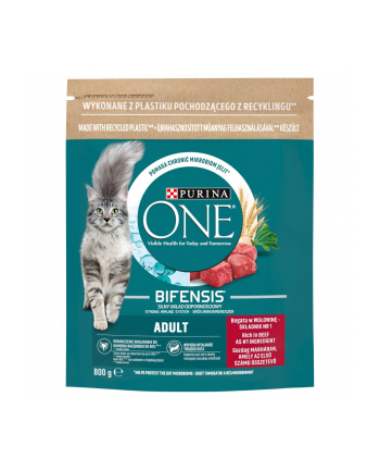 purina nestle Purina ONE Adult Bogata w Wołowinę i Pełne Ziarna 800g