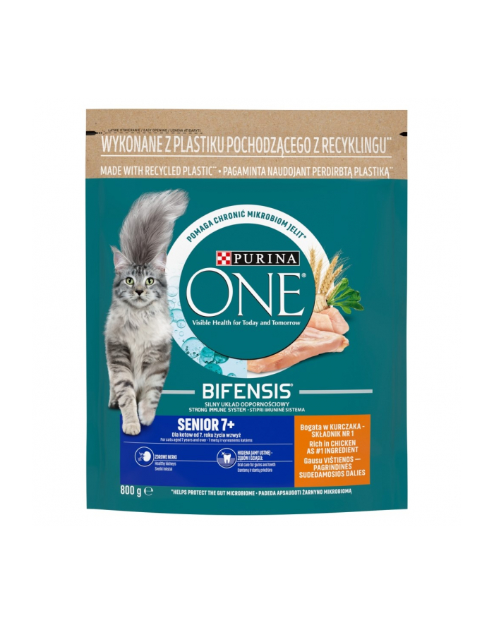 purina nestle Purina ONE SENIOR 7+ Bogata w Kurczaka i Pełne Ziarna 800g główny