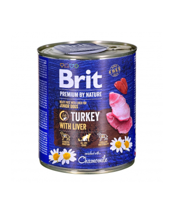 Brit Premium By Nature Turkey'amp;Liver dla psów 800g