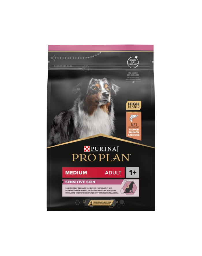 purina nestle Purina PRO PLAN MEDIUM ADULT SENSITIVE SKIN Łosoś 3kg główny