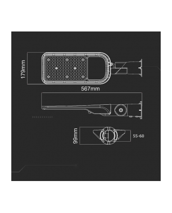 Oprawa V-TAC SKU20427 VT-139ST 6500K 100W 11000lm