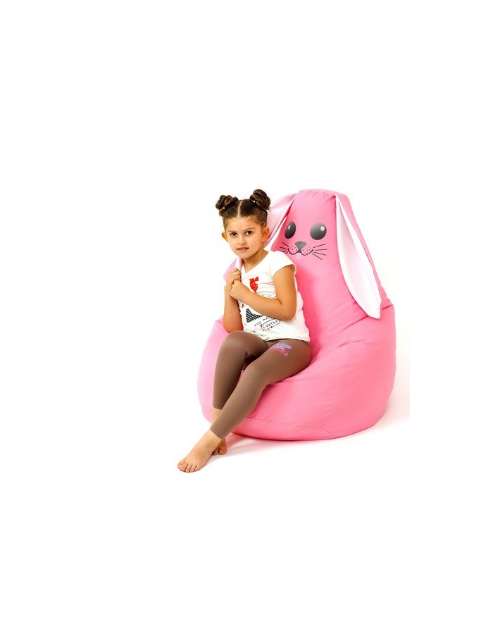 go gift Pufa worek sako KRÓLIK różowy L 105x80 główny