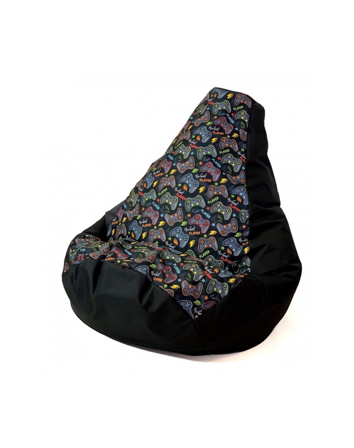 go gift Pufa worek sako GRUSZA DRUK czarny-pad player L 105x80 główny