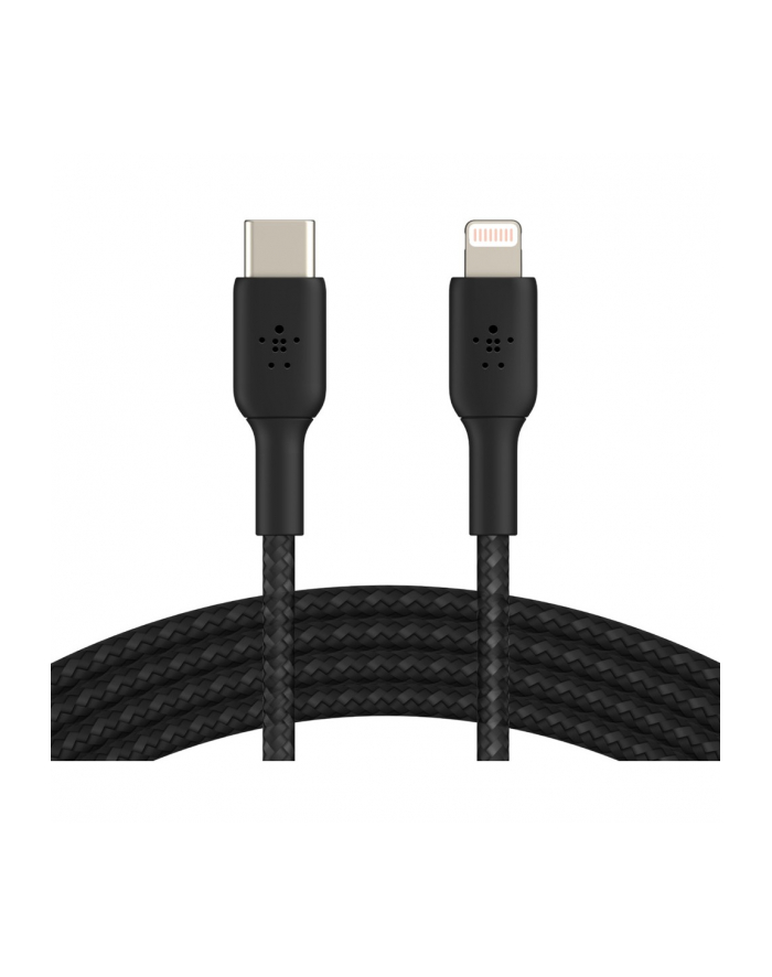 BELKIN KABEL LIGHTNING TO USB-C, 1M, OPLOT, CZARNY główny