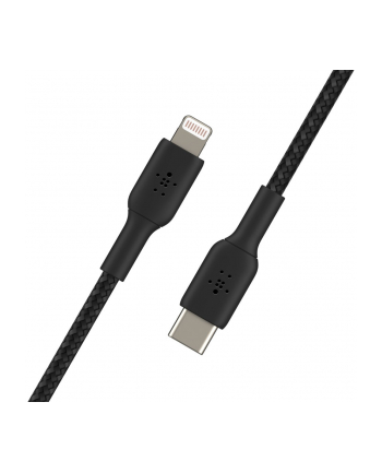 BELKIN KABEL LIGHTNING TO USB-C, 1M, OPLOT, CZARNY