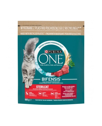 purina nestle PURINA ONE Sterilcat Bogata w Wołowinę i Pszenicę 800g nr 1