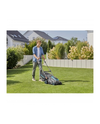 GARD-ENA Cordless Lawnmower PowerMax 37/36V P4A Ready-To-Use Set, 36V (2x18V) (Kolor: CZARNY/grey, 2x Li-Ion battery 4.0Ah, POWER FOR ALL ALLIANCE) nr 1