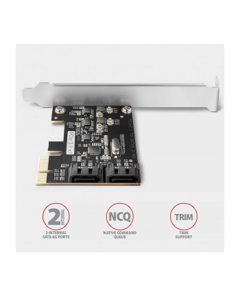 axagon PCES-SJ2 Kontroler PCIe 2x wewnętrzny port SATA 6G, chipset JMB582 SP ' LP nr 2