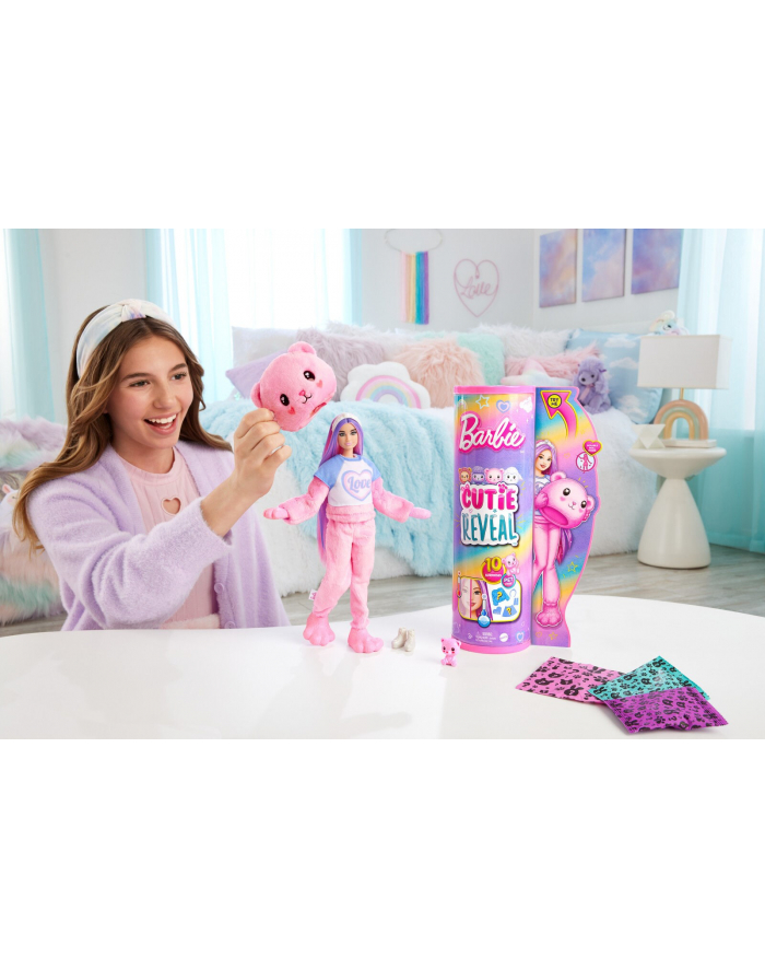 Lalka Barbie Cutie Reveal Miś Seria Słodkie stylizacje HKR04 MATTEL główny