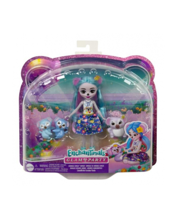 Enchantimals Rodzina Koale Lalka + figurki HNT61 MATTEL