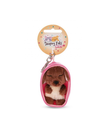 NICI 48832 Brelok pluszowy Sleeping Pets pies 8cm brązowy nr 1