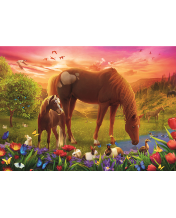 Puzzle 500el Konie na łące 37451 Trefl