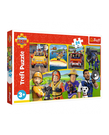 Puzzle 24 Maxi Strażak Sam przyjaciele / Prism A'amp;D Fireman Sam 14356 Trefl nr 2