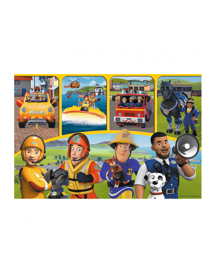 Puzzle 24 Maxi Strażak Sam przyjaciele / Prism A'amp;D Fireman Sam 14356 Trefl główny