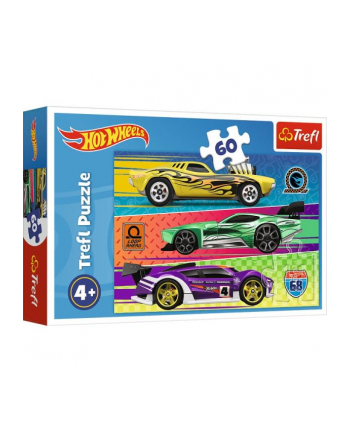 Puzzle 60el Wyścig / Mattel Hot Wheels 17389 Trefl