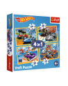 Puzzle 4w1 Pojazdy Hot Wheels / Mattel Hot Wheels 34627 Trefl - nr 2
