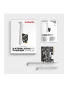 axagon PCES-SJ2 Kontroler PCIe 2x wewnętrzny port SATA 6G, chipset JMB582 SP ' LP - nr 25