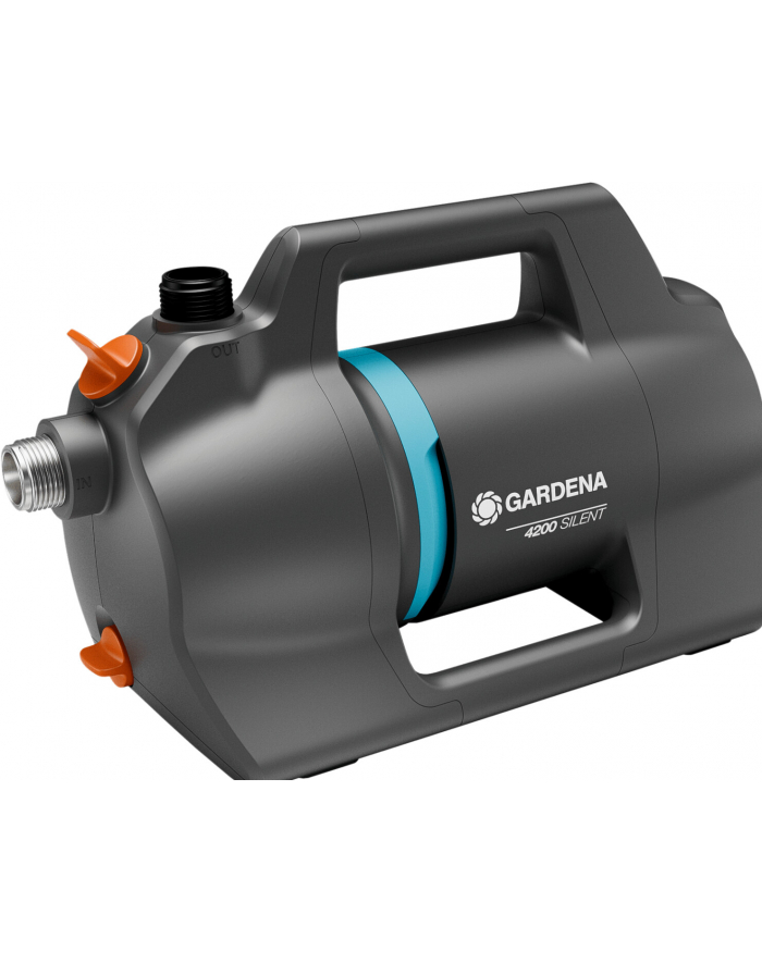 GARD-ENA Garden Pump 4200 Silent (dark grey/turquoise, 600 Watt, model 2023) główny