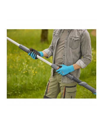 GARD-ENA Cordless Telescopic Pruning Shears HighCut 250/18V P4A solo, 18V (dark grey/turquoise, without battery and charger, POWER FOR ALL ALLIANCE)
