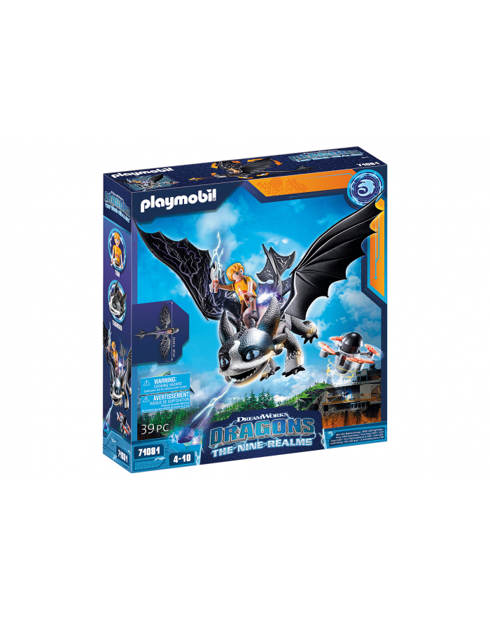 PLAYMOBIL 71081 Dragons: The Nine Realms - Thunder ' Tom, construction toy (with shooting and light function) główny