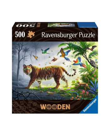 Ravensburger Wooden Puzzle Tiger in the Jungle (505 pieces)