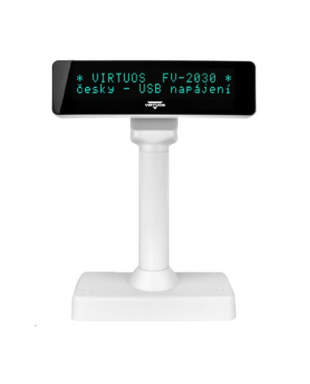 Wyświetlacz Klienta Virtuos Vfd Virtuos Fv 2030W 2X20 9Mm Usb Biały nr 2