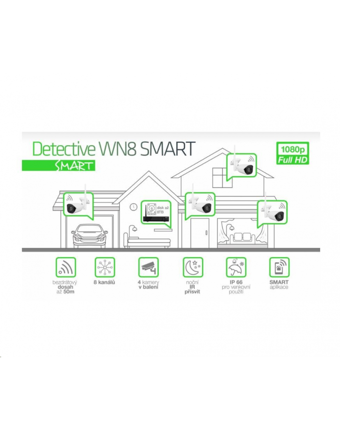 System Kamer Evolveo Detective Wn8 Smart (Det Wns) główny
