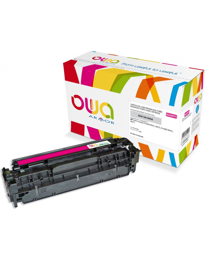 Armor OWA do HP Color Laserjet do300 M351, M375, do400 M451, M475, 2600 , CE413A, purpurowy (K15581OW) główny