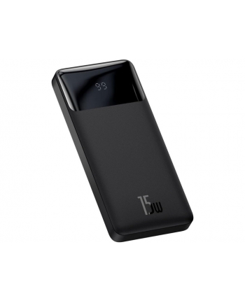 Baseus Bipow powerbank z wyświetlaczem 10000mAh 15W czarny (Overseas Edition) + kabel USB-A - Micro USB 0.25m czarny (PPBD050001) nr 1