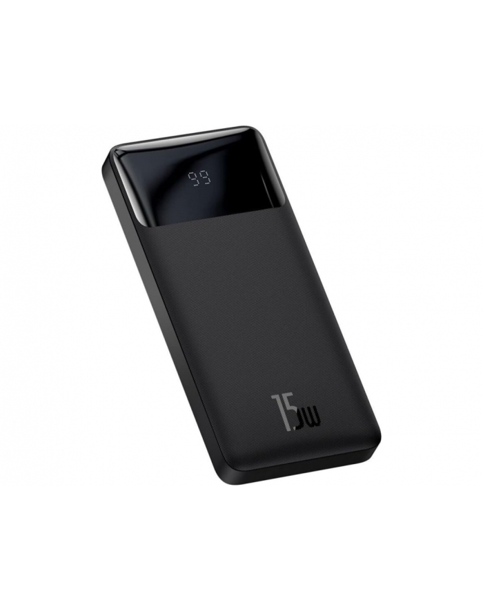 Baseus Bipow powerbank z wyświetlaczem 10000mAh 15W czarny (Overseas Edition) + kabel USB-A - Micro USB 0.25m czarny (PPBD050001) główny