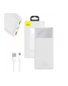 Baseus Bipow powerbank z szybkim ładowaniem 10000mAh 20W biały (Overseas Edition) + kabel USB-A - Micro USB 0.25m biały (PPBD050502) - nr 14