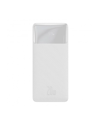 Baseus Bipow powerbank z szybkim ładowaniem 10000mAh 20W biały (Overseas Edition) + kabel USB-A - Micro USB 0.25m biały (PPBD050502)