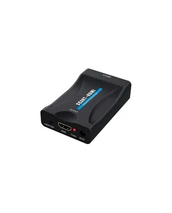 Premiumcord Konwerter Scart Na Hdmi Z Zasilaczem Sieciowym 230 V, Rozdzielczość Full Hd 1080P, Kolor Czarny