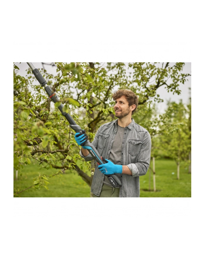 GARD-ENA Cordless Telescopic Pruning Shears HighCut 250/18V P4A solo, 18V (dark grey/turquoise, without battery and charger, POWER FOR ALL ALLIANCE) główny