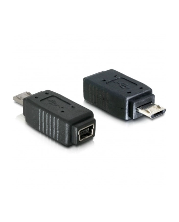 ADAPTER USB MINI(F)->USB MIKRO(M)+NIKIEL