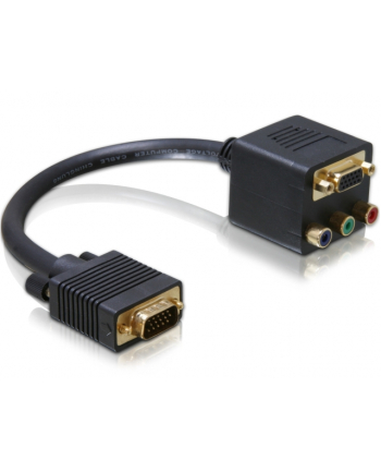 ADAPTER VGA->VGA + 3xRCA (CINCH)