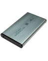 Obudowa aluminiowa do HDD 2,5' SATA, USB, srebrna - nr 1