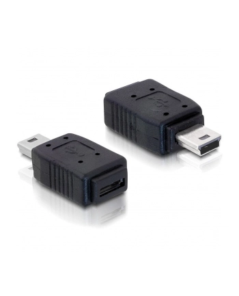 ADAPTER USB MINI(M)->USB MIKRO(F)+NIKIEL